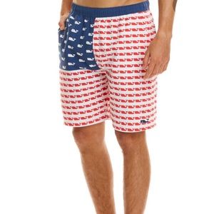 Vineyard Vines American Whale Swim Trunks Size L